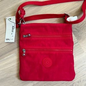 Red crossbody Kipling handbag